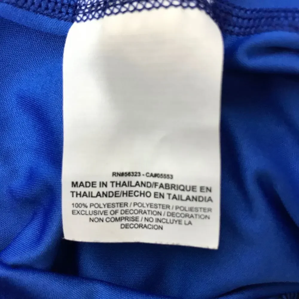 Nike Running Athletic Tank Top Dri Fit Royal Blue Loose Fit Geometric sz Sm